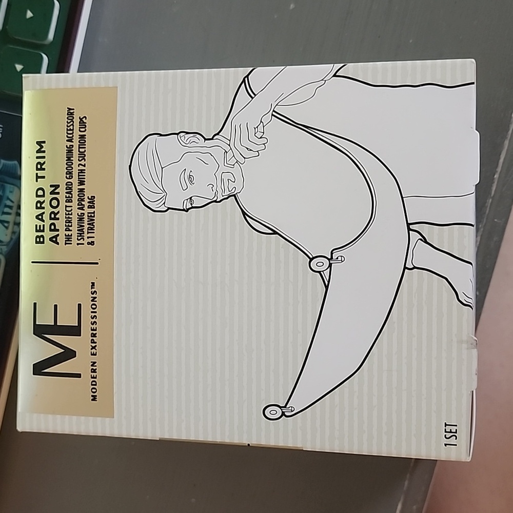 Beard trim apron